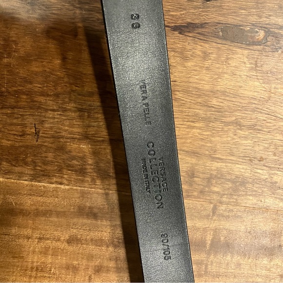 Versace Collection Vera Pelle Men's Belt, 36 - Picture 7 of 8